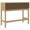 Miniatyrbilde 6 av 11: vidaXL Konsollbord FLORO brun 89,5x36,5x73 cm heltre furu