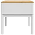 Miniatyrbilde 5 av 11: vidaXL Lampebord FLORO hvit 55x55x54 cm heltre furu