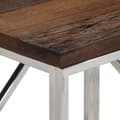 Miniatyrbilde 4 av 9: vidaXL Konsollbord sølv rustfritt stål og heltre tresville