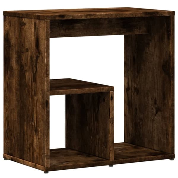 vidaXL sideborde 2 stk. 50x30x50 cm konstrueret træ røget egetræsfarve
