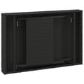 Miniatyrbillede 6 af 8: vidaXL foldbart sidebord 60x40x38 cm polyrattan sort -  Sideborde