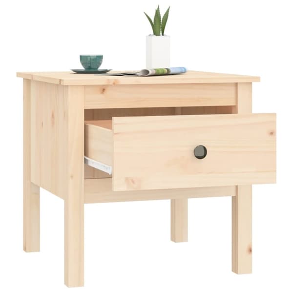 vidaXL sidebord 50x50x49 cm massivt fyrretræ -  Sideborde