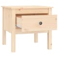 Miniatyrbillede 8 af 11: vidaXL sidebord 50x50x49 cm massivt fyrretræ -  Sideborde