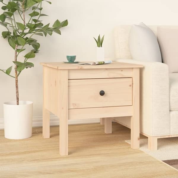 vidaXL sidebord 50x50x49 cm massivt fyrretræ -  Sideborde
