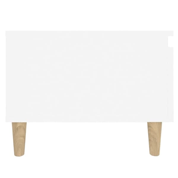 vidaXL Sidobord 2 st vit 50x46x35 cm konstruerat trä - Avlastningsbord