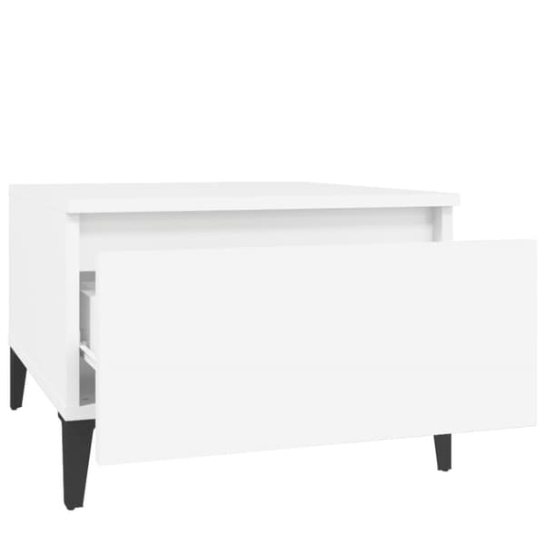 vidaXL sideborde 2 stk. 50x46x35 cm konstrueret træ hvid - Sideborde