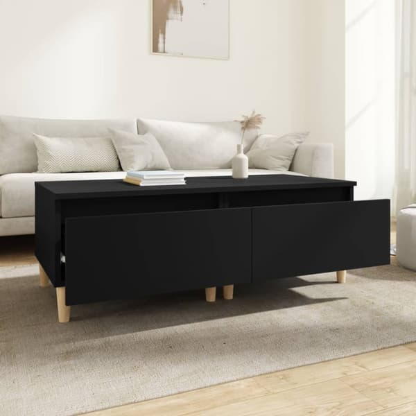 vidaXL sideborde 2 stk. 50x46x35 cm konstrueret træ sort - Sideborde