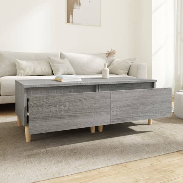 vidaXL sideborde 2 stk. 50x46x35 cm konstrueret træ grå sonoma-eg - Sideborde