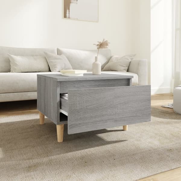 vidaXL sideborde 2 stk. 50x46x35 cm konstrueret træ grå sonoma-eg - Sideborde
