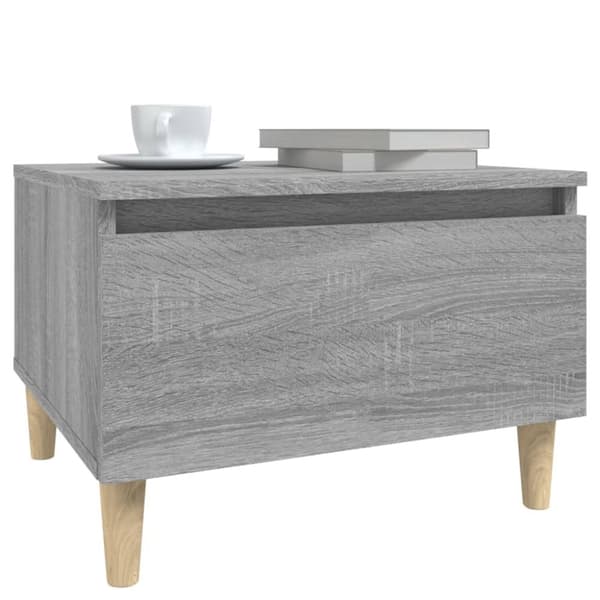 vidaXL sideborde 2 stk. 50x46x35 cm konstrueret træ grå sonoma-eg - Sideborde