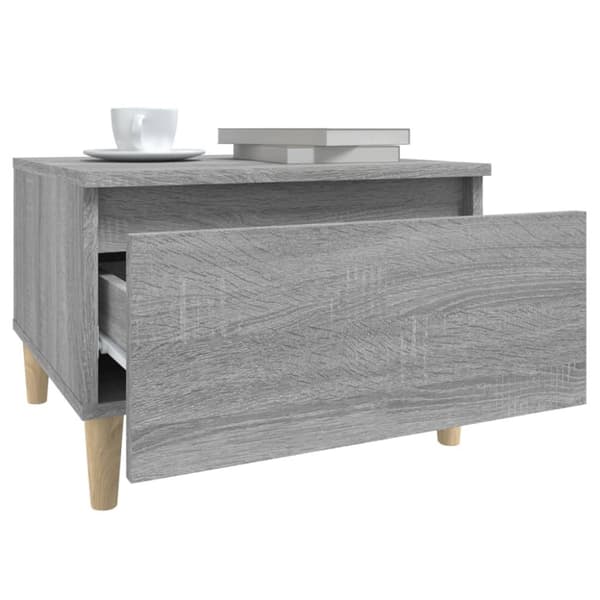 vidaXL sideborde 2 stk. 50x46x35 cm konstrueret træ grå sonoma-eg - Sideborde