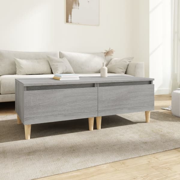 vidaXL sideborde 2 stk. 50x46x35 cm konstrueret træ grå sonoma-eg - Sideborde