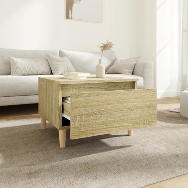 vidaXL Sivupöydät 2 kpl Sonoma-tammi 50x46x35 cm tekninen puu -  Apupöydät