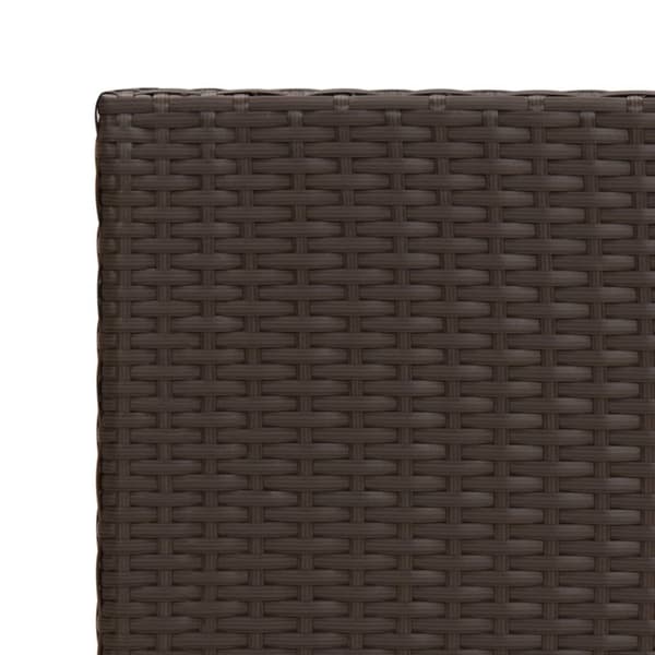 vidaXL sidebord 55x45x49 cm polyrattan brun -  Sideborde