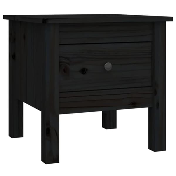 vidaXL Sivupöydät 2 kpl musta 40x40x39 cm täysi mänty -  Apupöydät