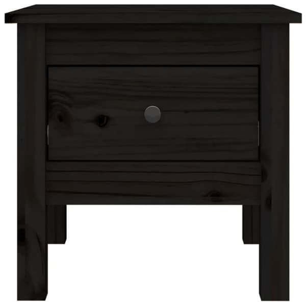 vidaXL Sivupöydät 2 kpl musta 40x40x39 cm täysi mänty -  Apupöydät