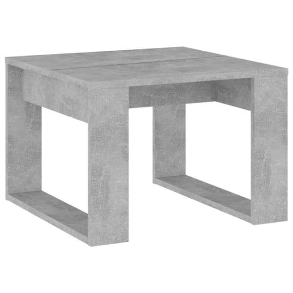 vidaXL Sidobord betonggrå 50x50x35 cm spånskiva - Avlastningsbord