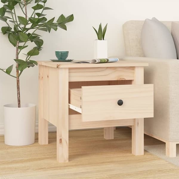 vidaXL sideborde 2 stk. 40x40x39 cm massivt fyrretræ - Sideborde