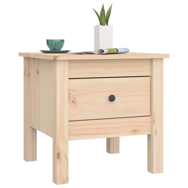 vidaXL sideborde 2 stk. 40x40x39 cm massivt fyrretræ -  Sideborde