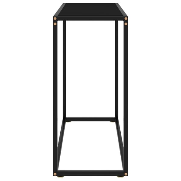 vidaXL Konsolbord svart 80x35x75 cm härdat glas - Avlastningsbord