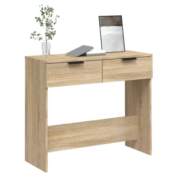 vidaXL Konsolipöytä Sonoma-tammi 90x36x75 cm tekninen puu -  Apupöydät