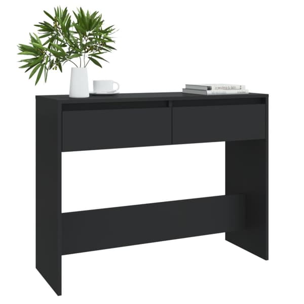 vidaXL konsolbord 100x35x76,5 cm konstrueret træ sort -  Sideborde