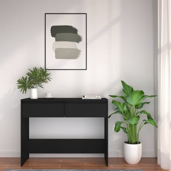 vidaXL konsolbord 100x35x76,5 cm konstrueret træ sort -  Sideborde