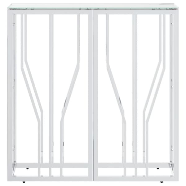 vidaXL Konsolipöytä 70x30x70 cm ruostumaton teräs ja lasi - Apupöydät