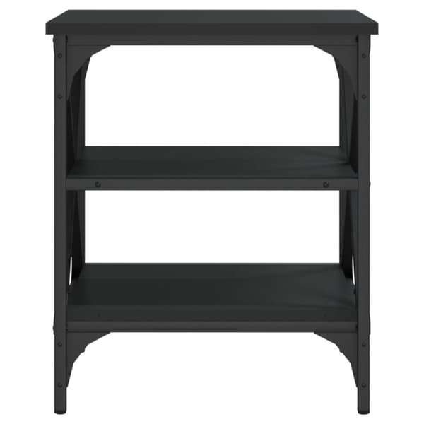 vidaXL sideborde 2 stk. 40x42x50 cm konstrueret træ sort - Sideborde