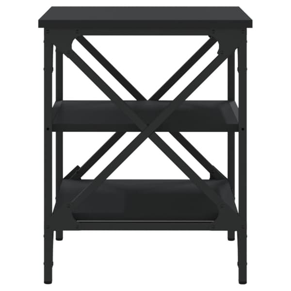 vidaXL sideborde 2 stk. 40x42x50 cm konstrueret træ sort - Sideborde