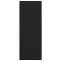 Miniatyrbillede 7 af 9: vidaXL konsolbord 78x30x80 cm konstrueret træ sort -  Sideborde