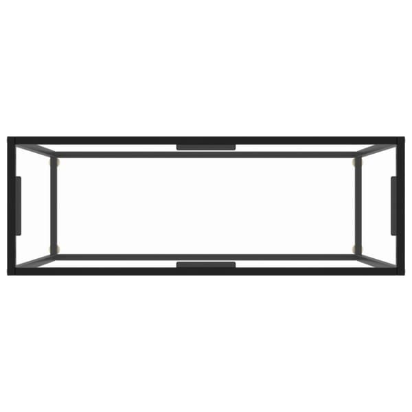 vidaXL Konsolipöytä läpinäkyvä 100x35x75 cm karkaistu lasi -  Apupöydät