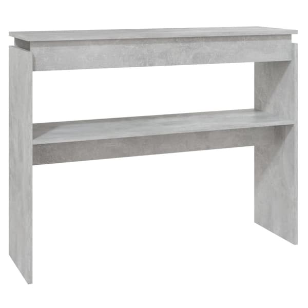 vidaXL Konsolipöytä betoninharmaa 102x30x80 cm tekninen puu -  Apupöydät