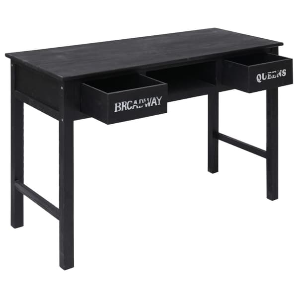 vidaXL konsolbord 110 x 45 x 76 cm træ sort -  Sideborde