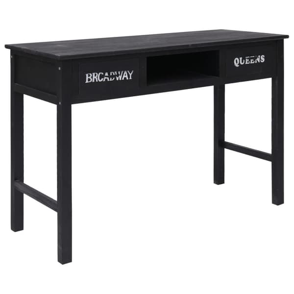 vidaXL konsolbord 110 x 45 x 76 cm træ sort -  Sideborde
