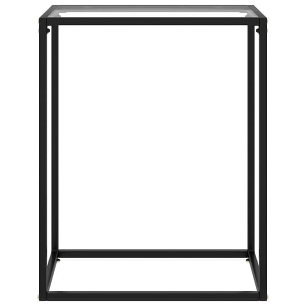 vidaXL konsolbord 60x35x75 cm hærdet glas transparent -  Sideborde