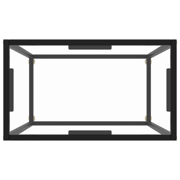 vidaXL konsolbord 60x35x75 cm hærdet glas transparent -  Sideborde