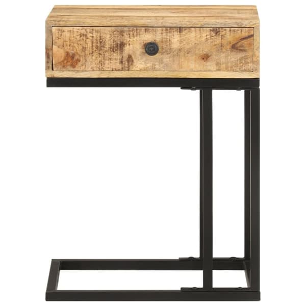 vidaXL U-muotoinen sivupöytä 45x30x61cm täysi mangopuu -  Apupöydät