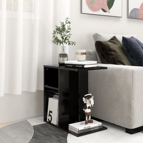 vidaXL sidebord 50x30x50 cm konstrueret træ sort -  Sideborde