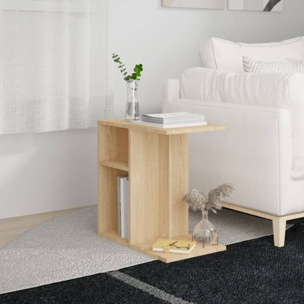 vidaXL sidebord 50x30x50 cm konstrueret træ sonoma-egetræsfarvet -  Sideborde