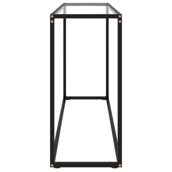 vidaXL konsolbord 120x35x75 cm hærdet glas transparent -  Sideborde