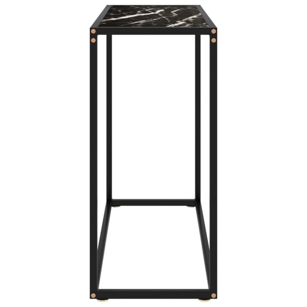 vidaXL Konsolbord svart 80x35x75 cm härdat glas -  Avlastningsbord