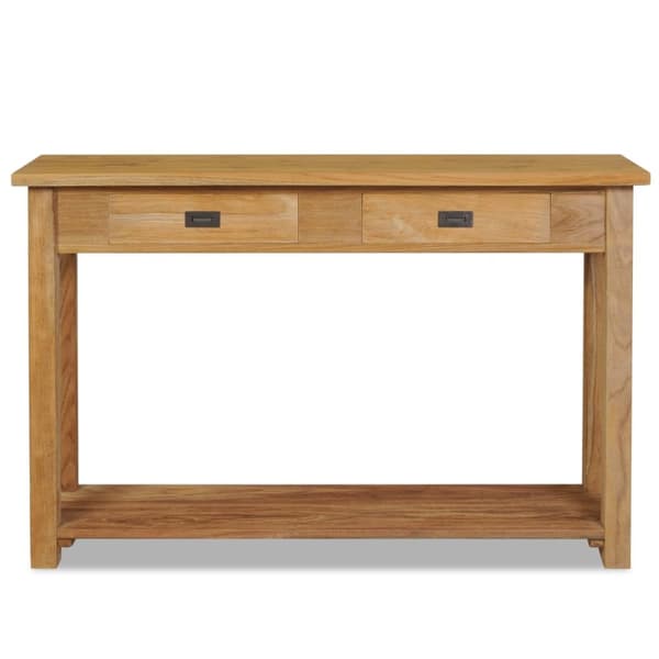 vidaXL Konsolbord i massiv teak 120x30x80 cm -  Avlastningsbord
