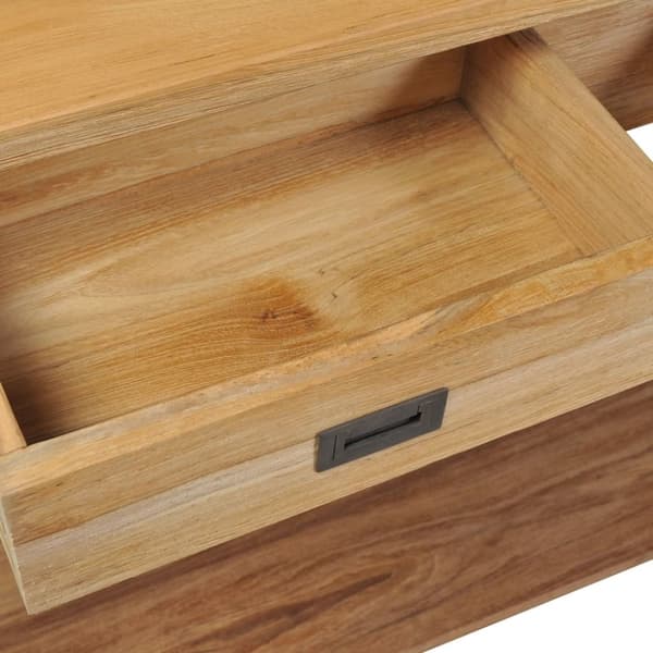 vidaXL Konsolbord i massiv teak 120x30x80 cm -  Avlastningsbord