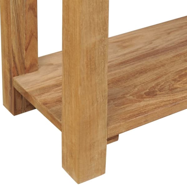 vidaXL Konsolbord i massiv teak 120x30x80 cm -  Avlastningsbord