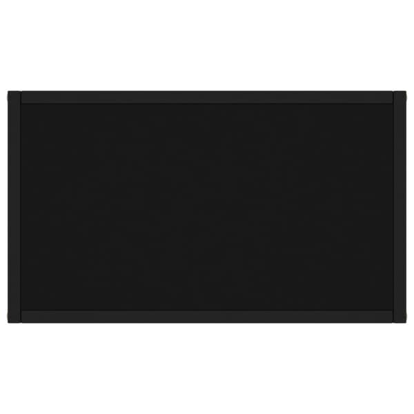 vidaXL konsolbord 60x35x75 cm hærdet glas sort -  Sideborde