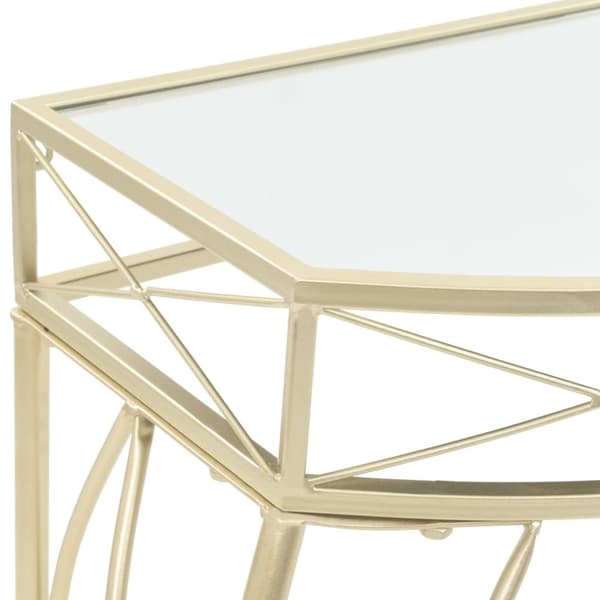 vidaXL sidebord i fransk stil metal 82 x 39 x 76 cm guldfarvet - Sideborde