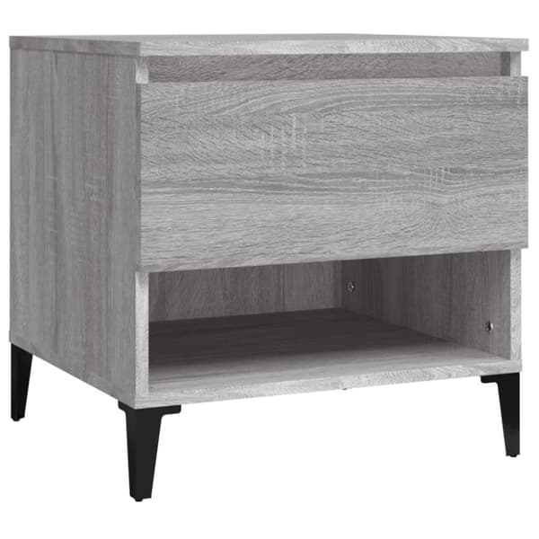 vidaXL sideborde 2 stk. 50x46x50 cm konstrueret træ grå sonoma-eg -  Sideborde