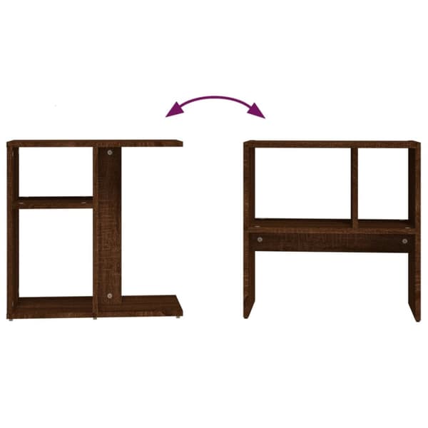 vidaXL sidebord 50x30x50 cm konstrueret træ brun egetræ - Sideborde