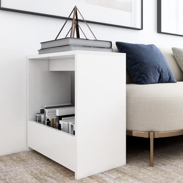 vidaXL sidebord 50x26x50 cm konstrueret træ hvid -  Sideborde